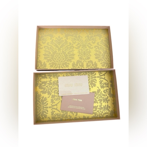 MIU MIU Croc Embossed Leather Long Wallet - Picture 12 of 15